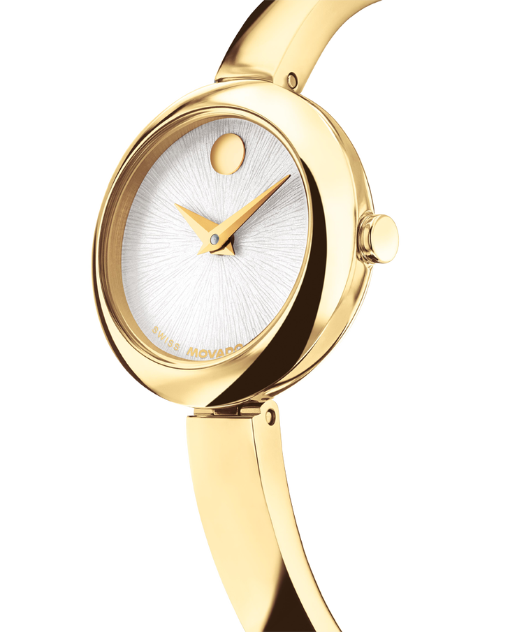 Movado - Montre Museum Bangle ronde dorée