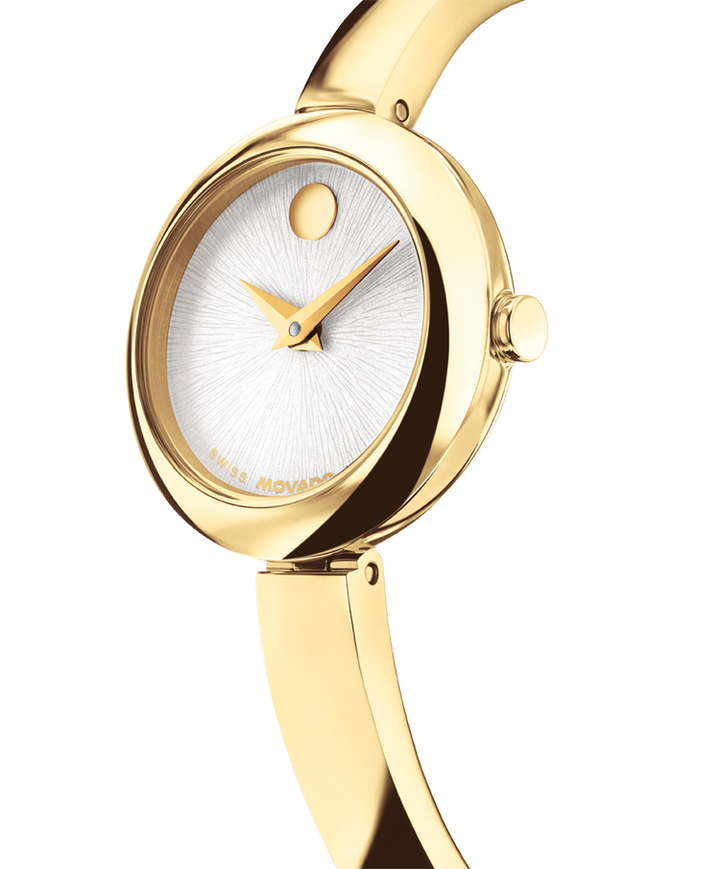 Movado - Montre Museum Bangle ronde dorée
