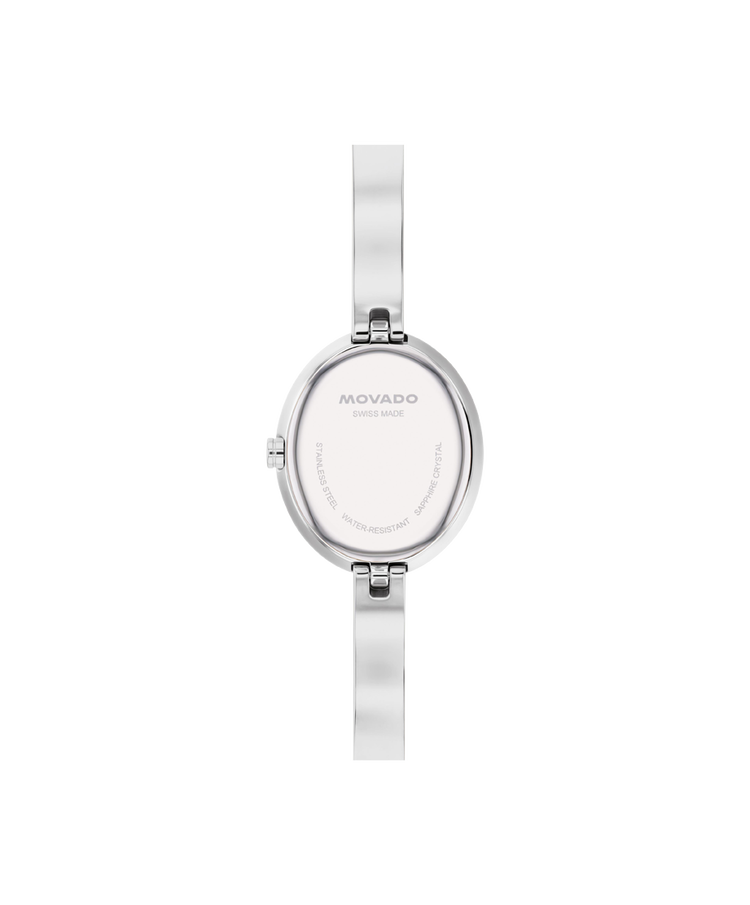 Movado - Montre Museum Bangle ovale argentée