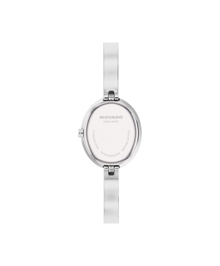 Movado - Montre Museum Bangle ovale argentée