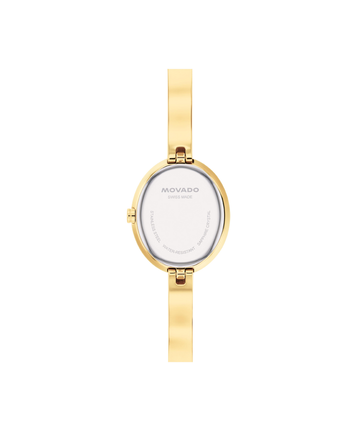Movado - Montre Museum Bangle ovale dorée