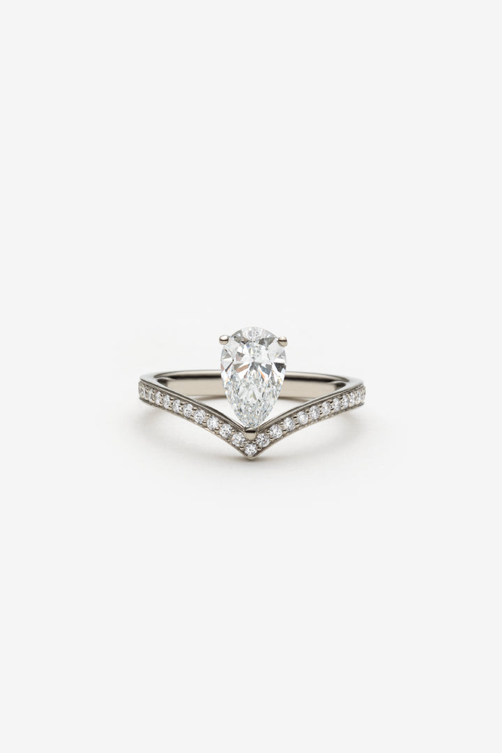 Bague Alexandra - pavé poire 1,00ct