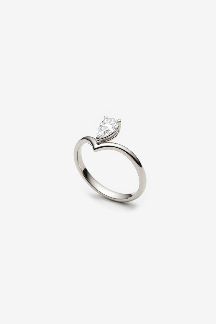 Bague Alexandra - poire 0.55ct