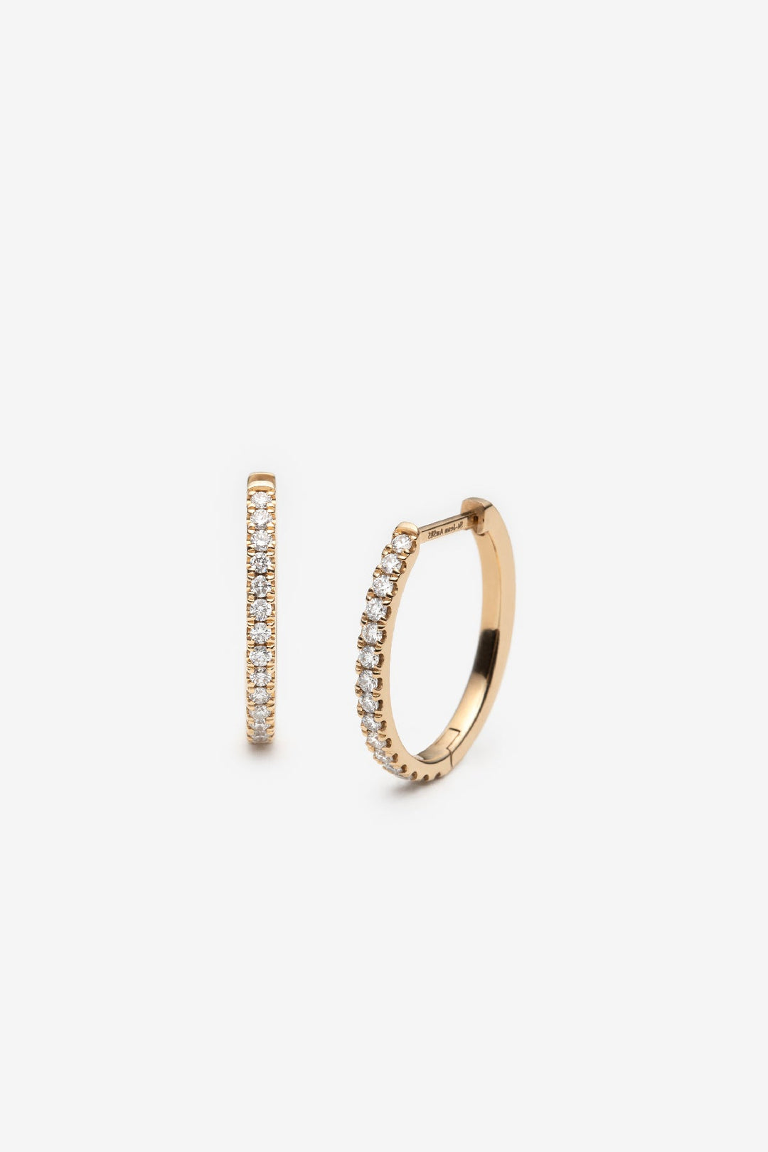 Boucles d'oreilles serties de diamants créés - Grande Version