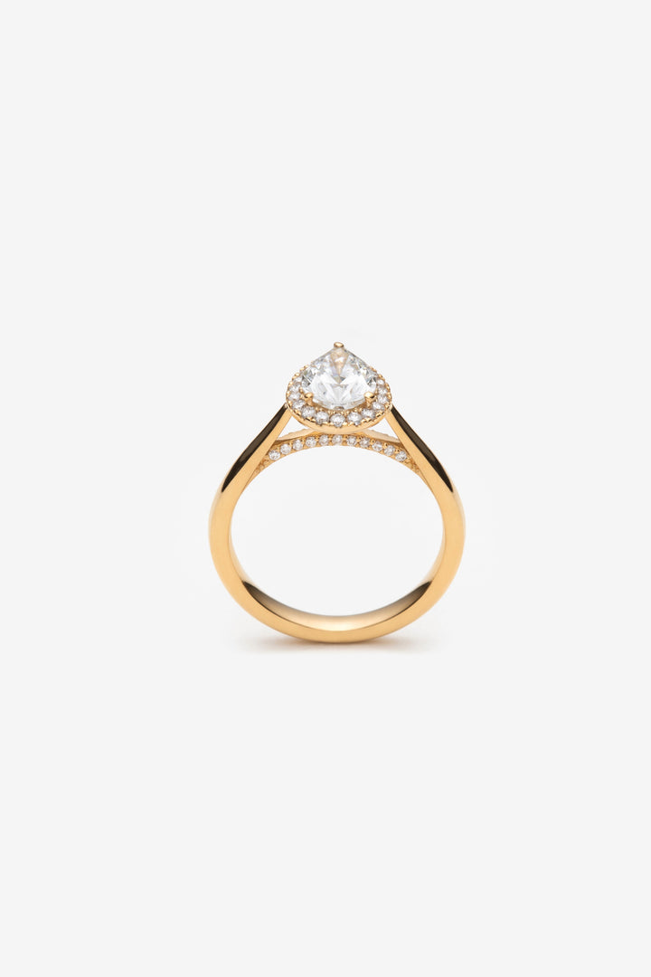 Bague Élodie - diamant poire 1.00ct