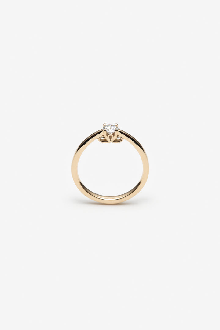 Bague Aurore solitaire diamant 18k