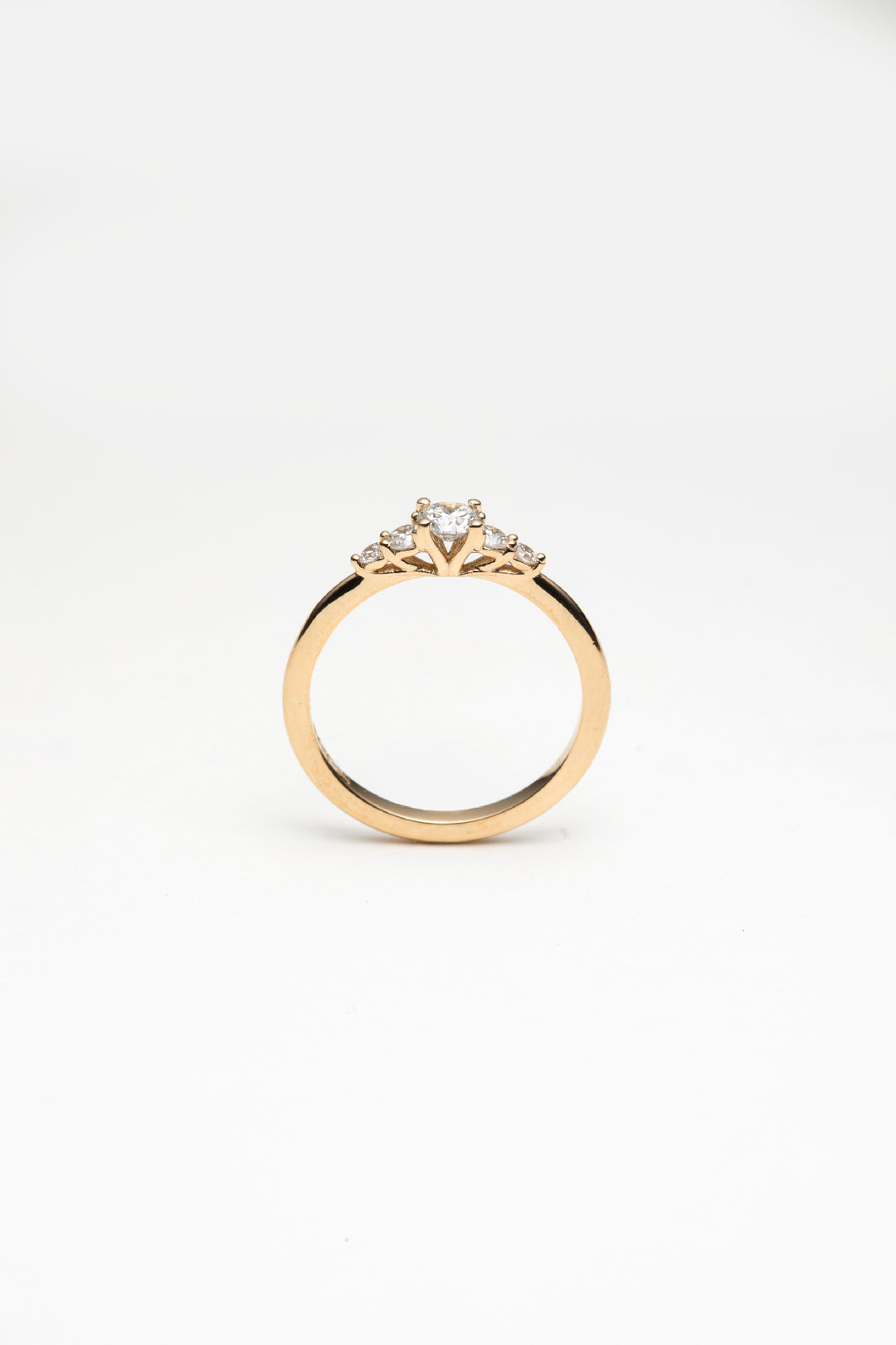 Bague Dahlia 5 diamants crées 18KJ