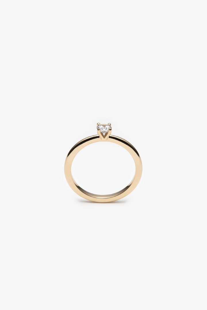 Bague Dahlia 1 diamant crée 18KJ
