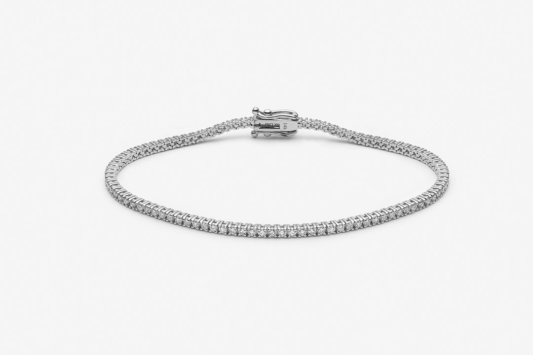 Bracelet tennis diamants 1.9ct