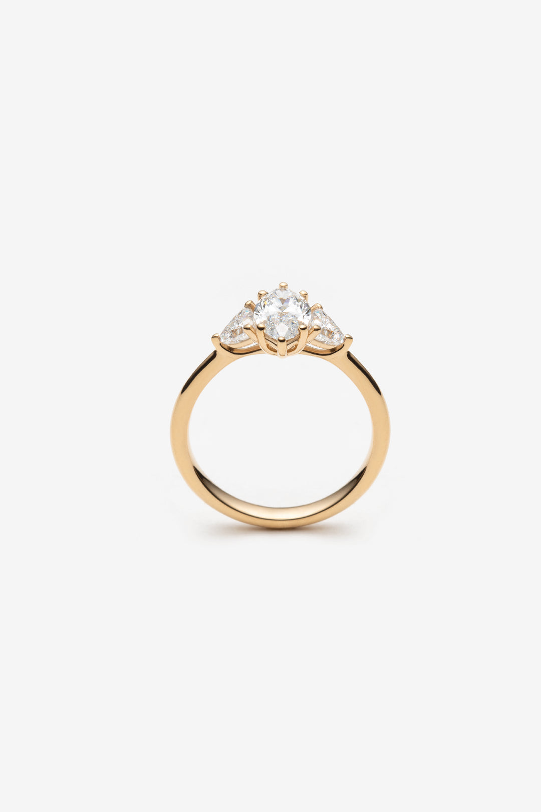 Bague Trinité - diamants marquise 1.00ct et trillion